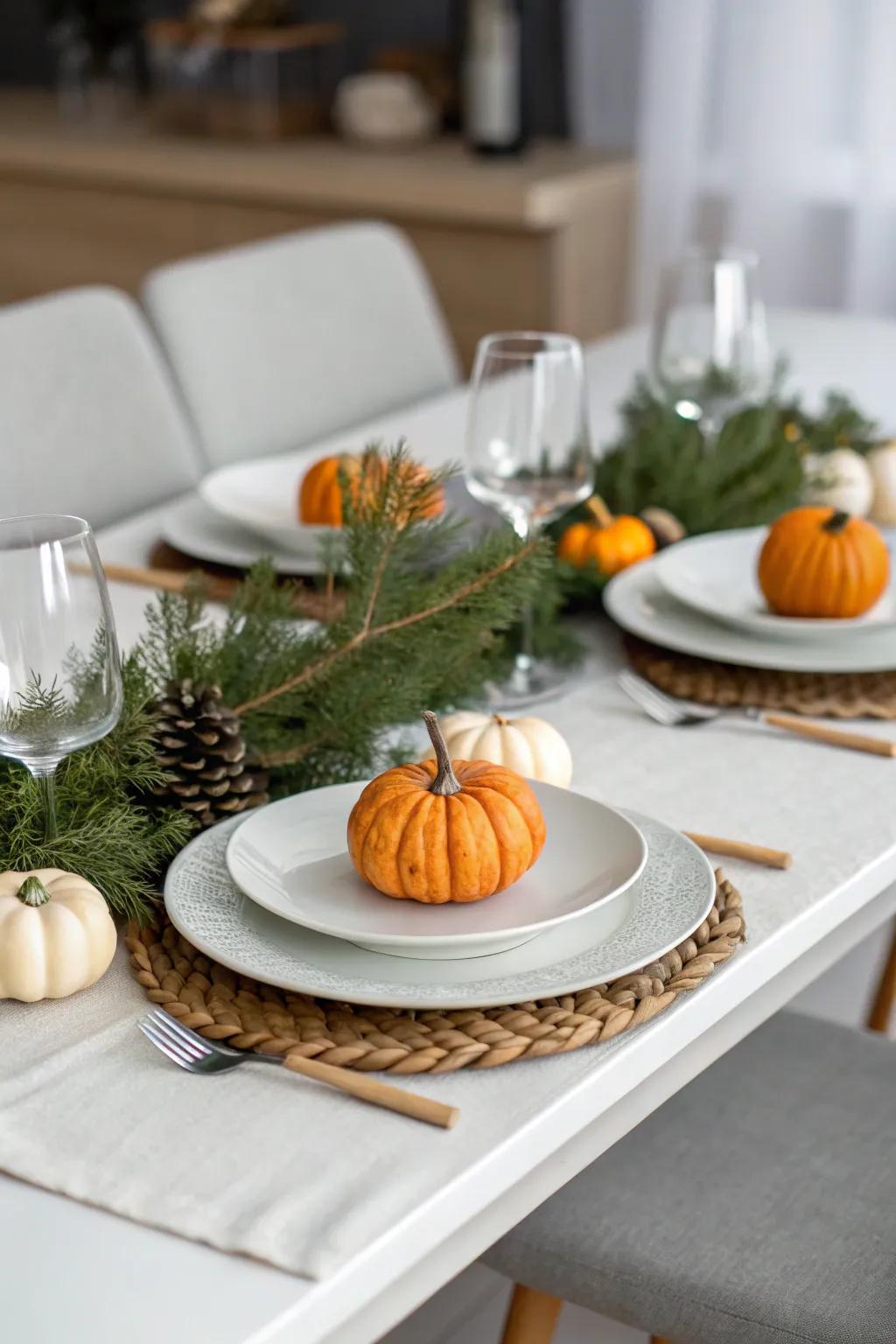 Seasonal accents add charm and pertinence to your table.