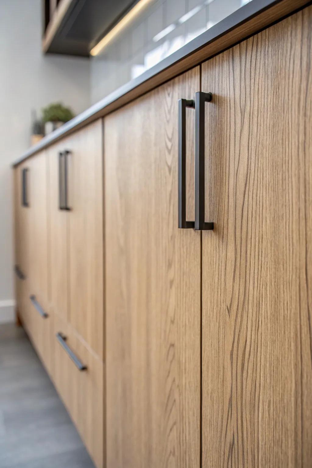Minimalist hardware that enhances timber's innate splendor.