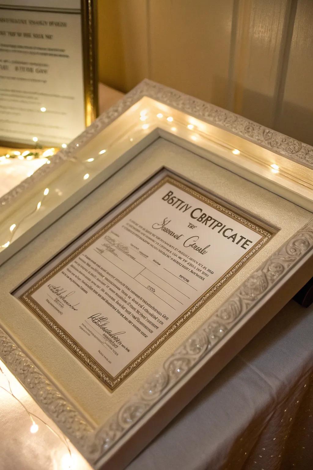 A formal touch to a heartfelt collection.