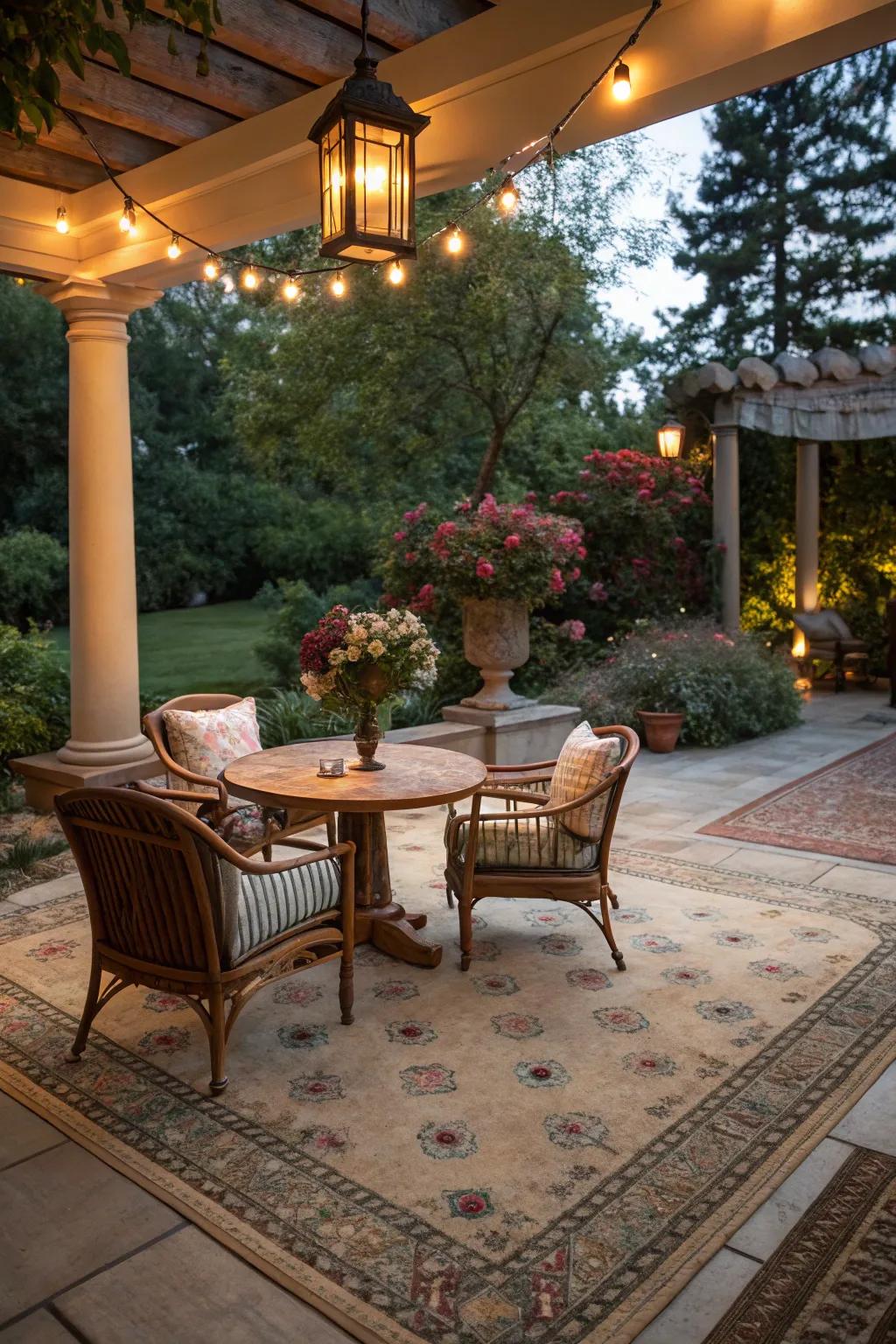 Ageless elegance expressed through vintage-inspired floor coverings.