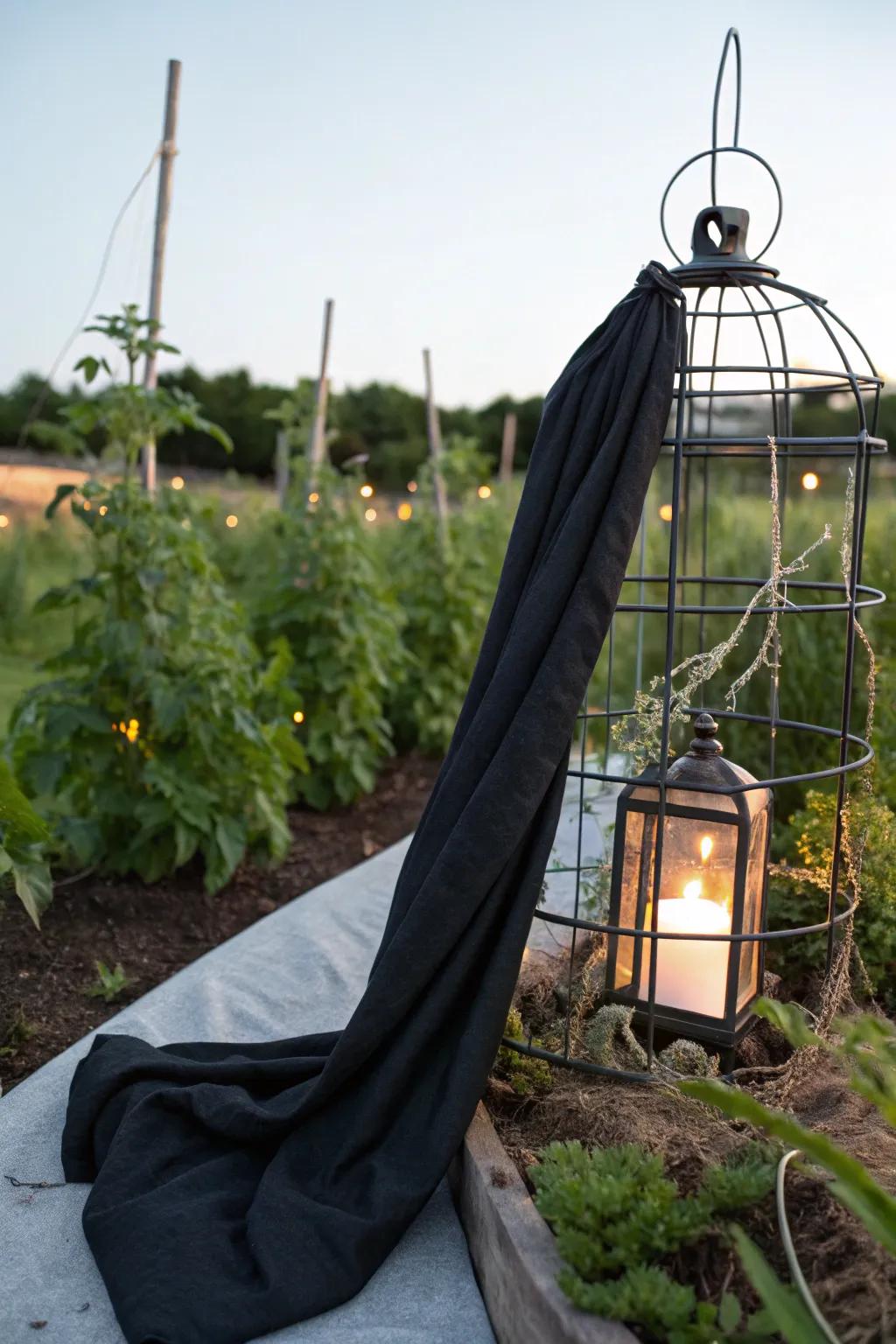 A gothic beacon stand to infuse drama into your Halloween décor.