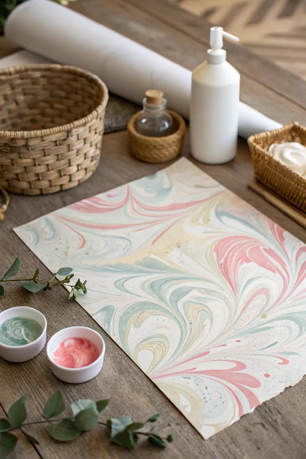 Embark on the artistic voyage of foam marbling—effortless, mesmerizing, and exquisitely crafty!