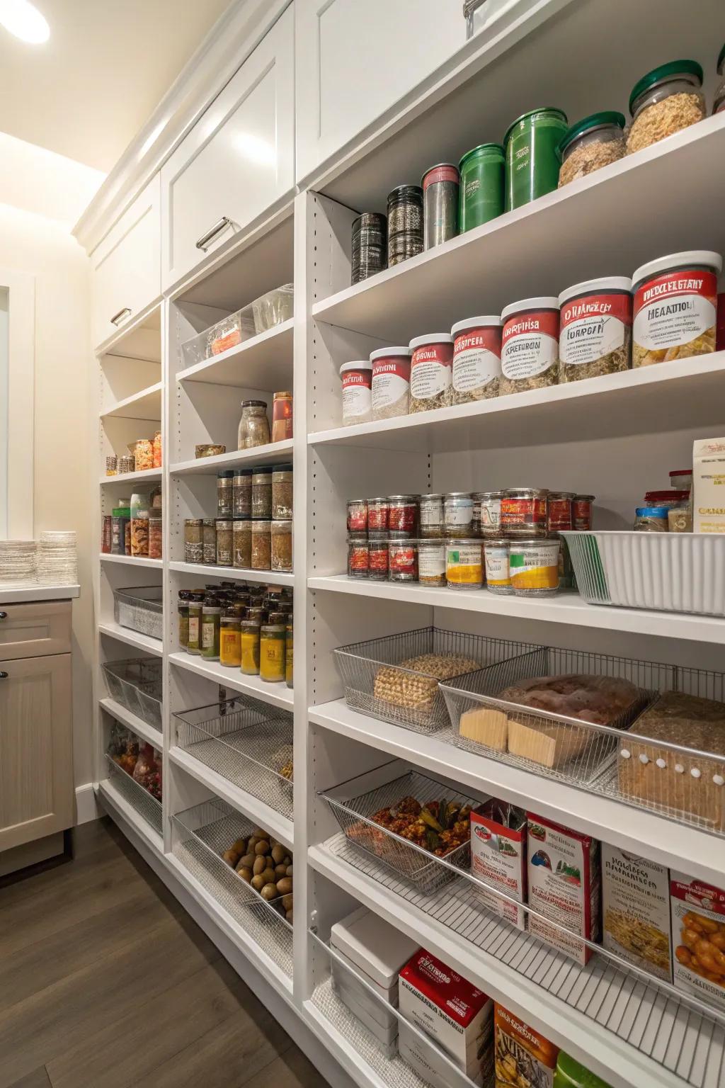 Specific zones simplify meal planning.