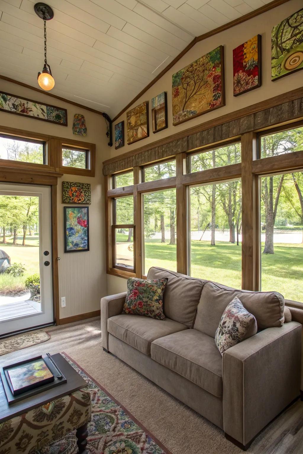 Personalized art introduces character and warmth to your area.