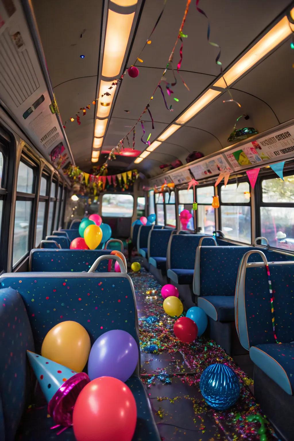 Celebration props highlight the guests' playful side.