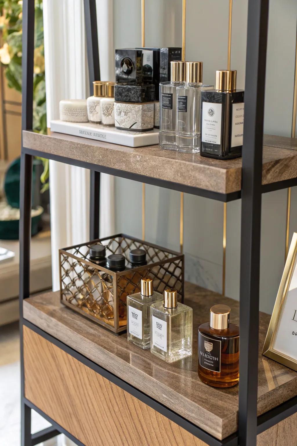 Layered composition brings sophistication and depth to your display.