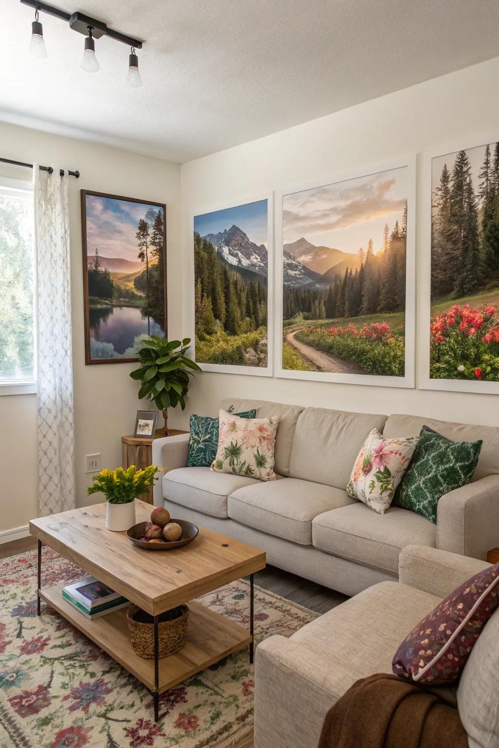 Nature-themed posters that offer tranquility and beauty.