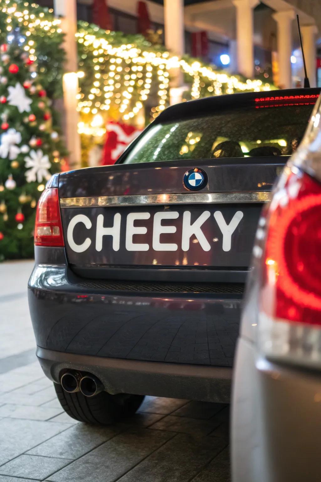 The celebration is given a humorous touch by bumper messages.