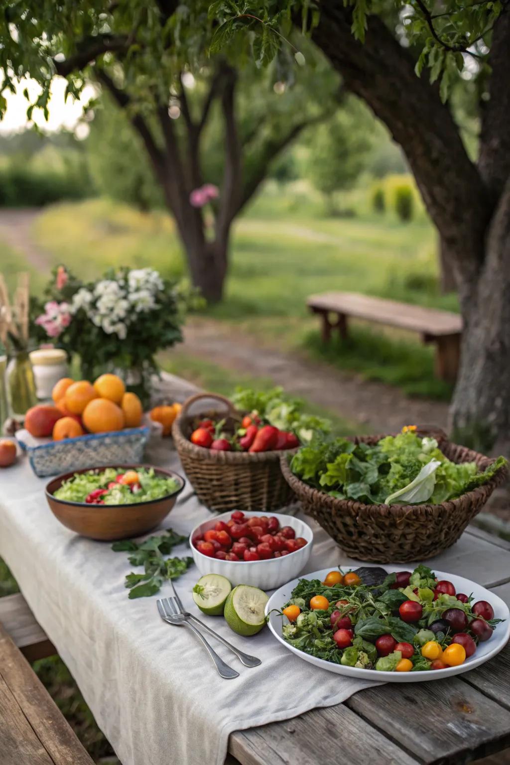 Fresh ingredients make for a refreshing meal.