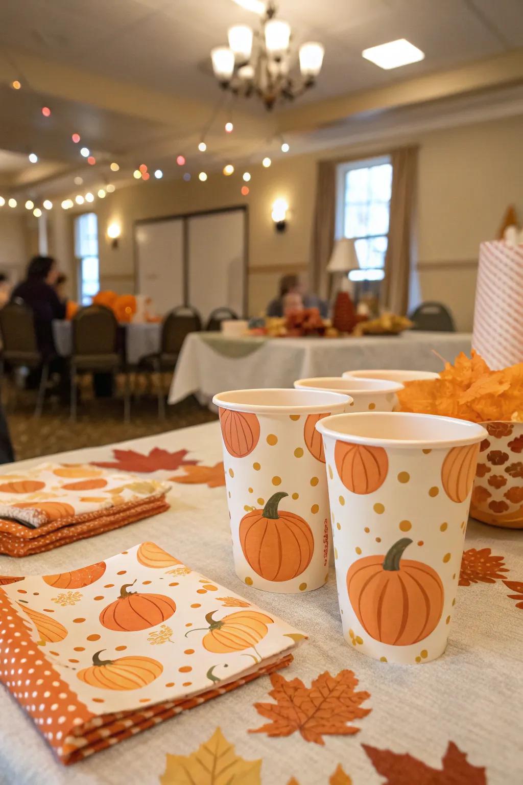 Inventive dinnerware enhances the celebratory atmosphere.