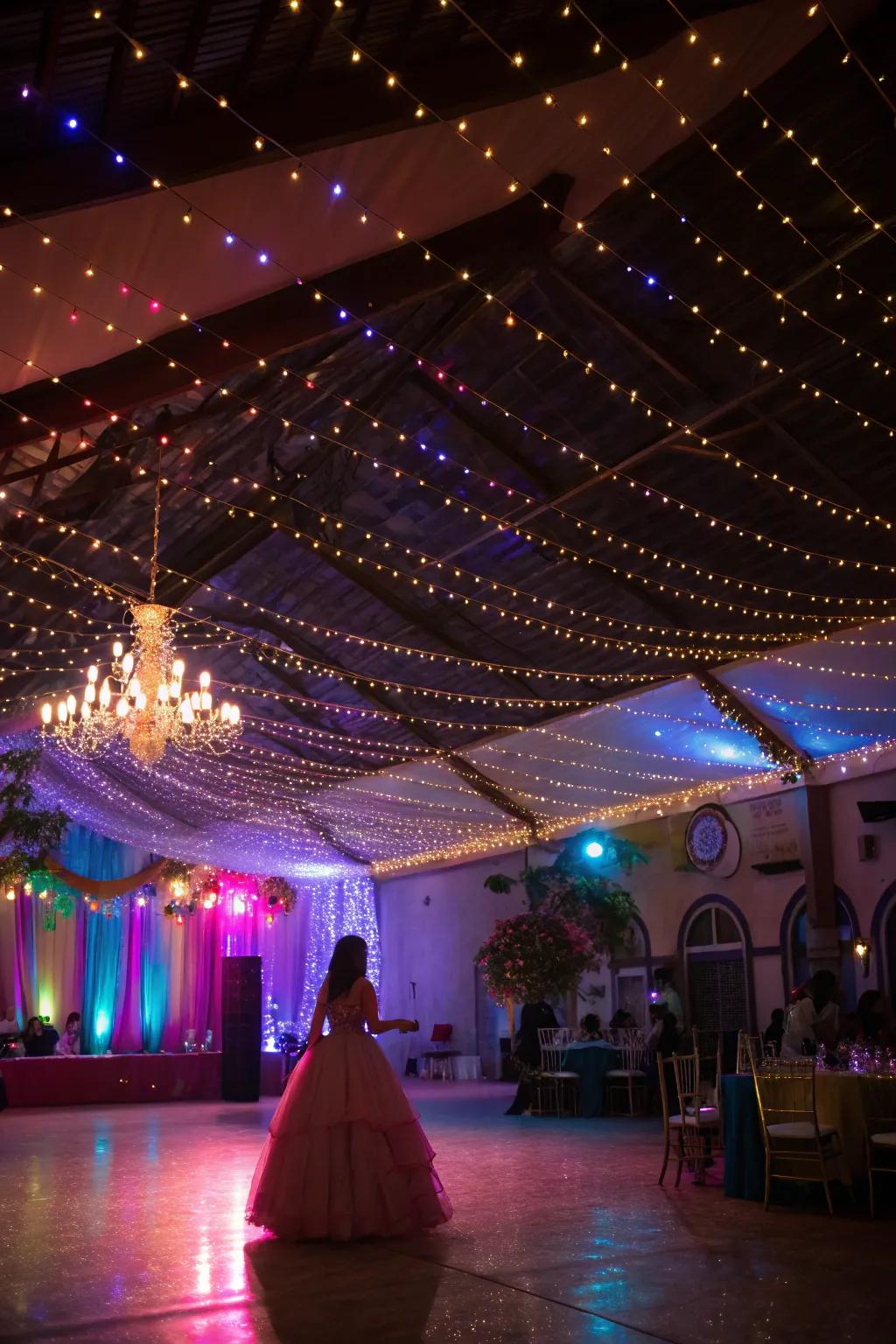 Twinkle lights bring a magical touch to any celebration.