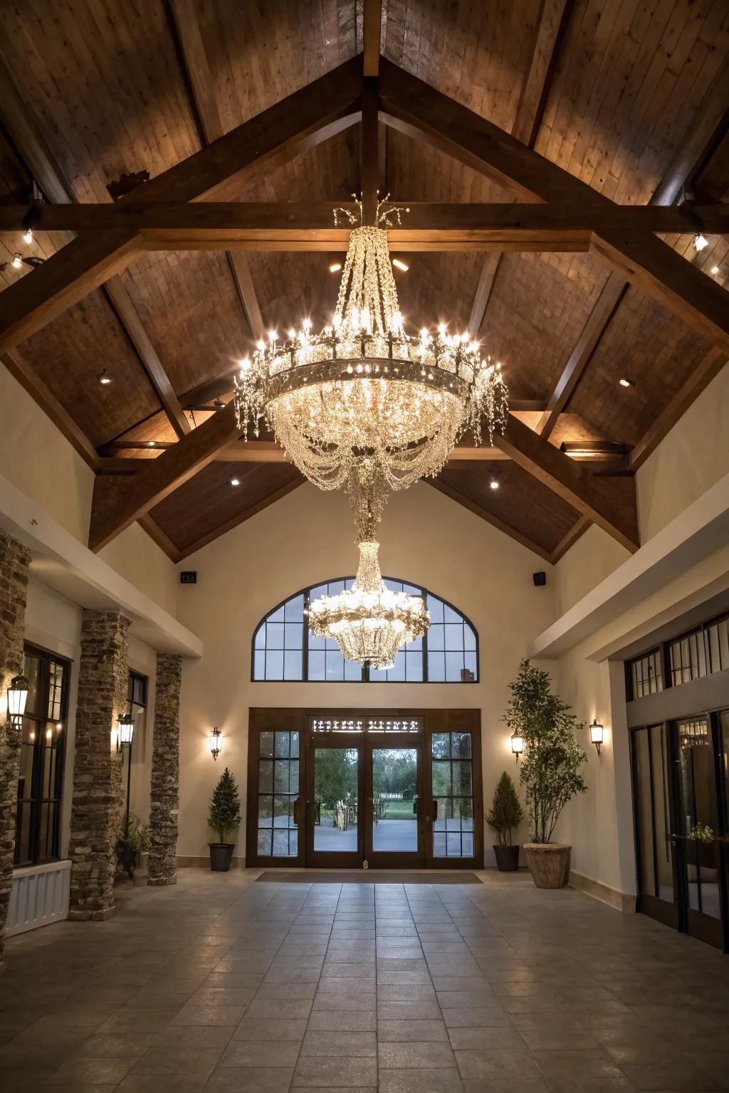 Create a statement through an artistic candelabra.