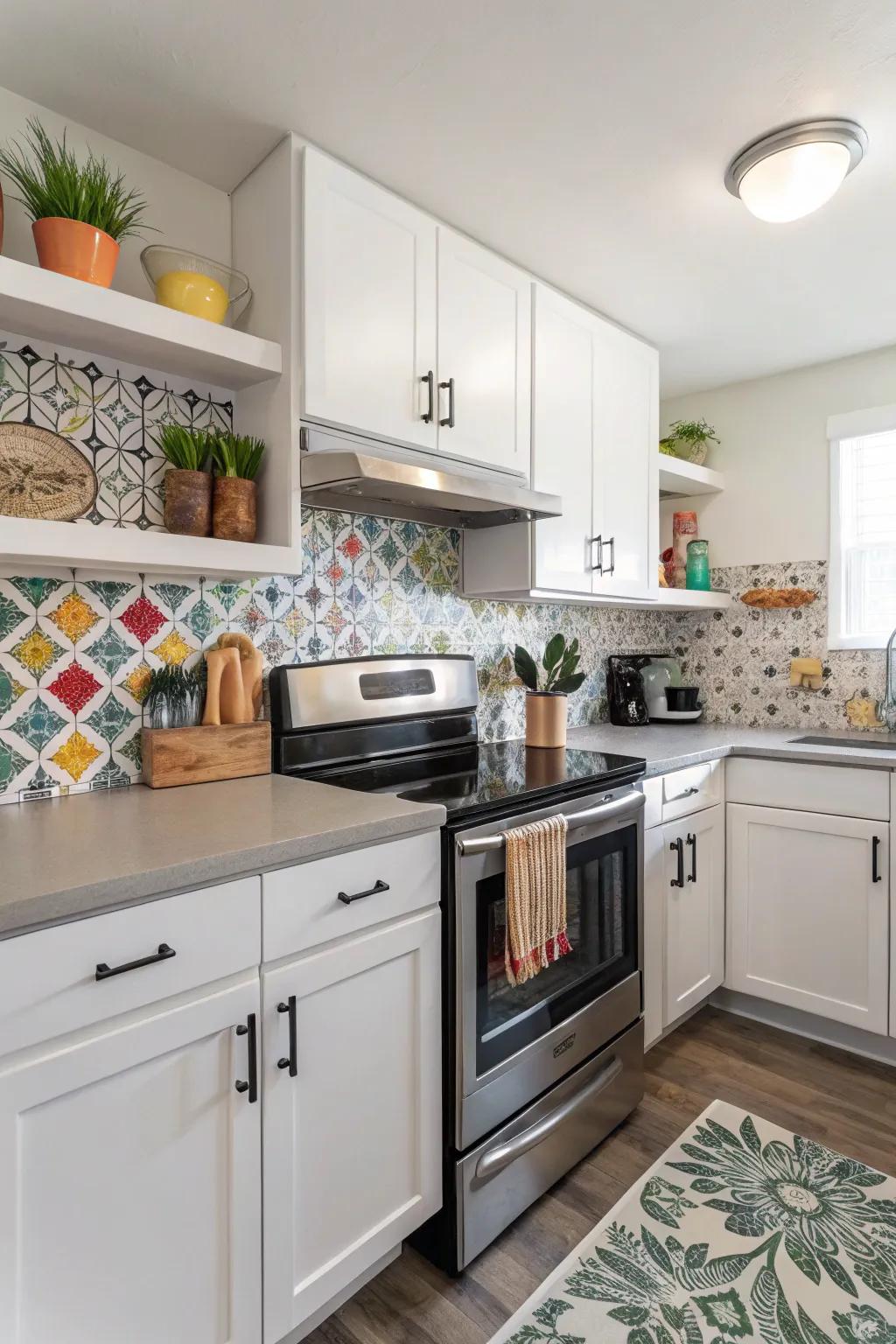 Modernize your cooking area with a detachable splashback.