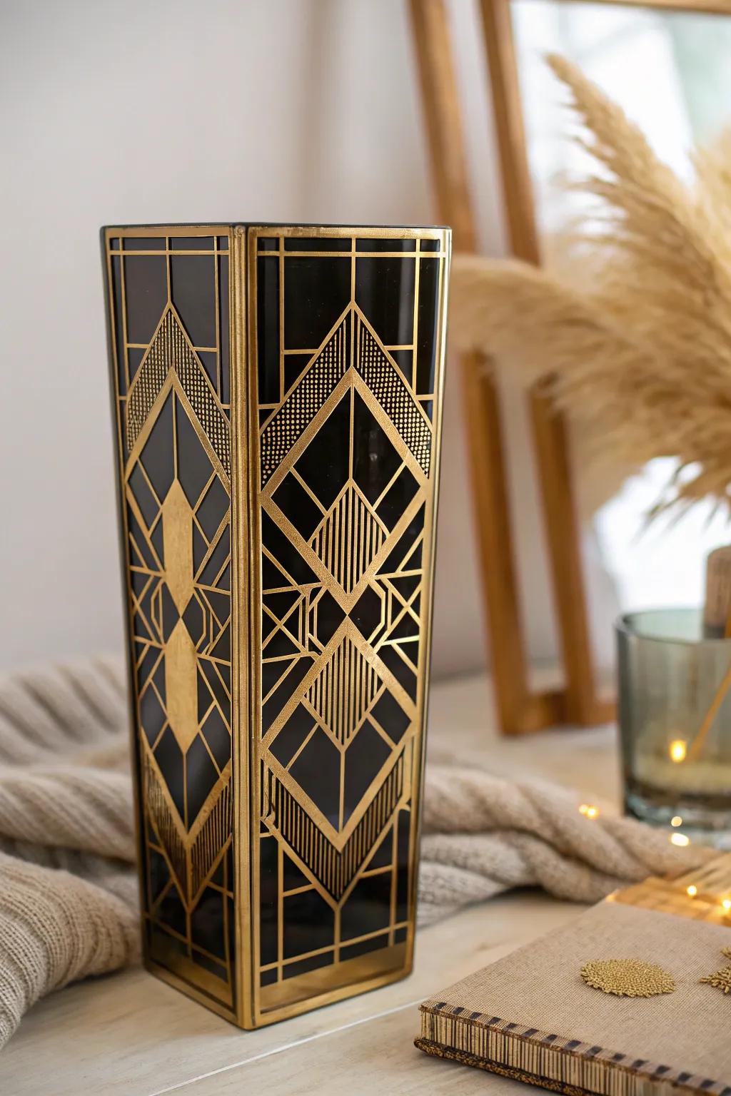 Enhance your space or room making use of Art Modernism appeal throughout reverse glass.