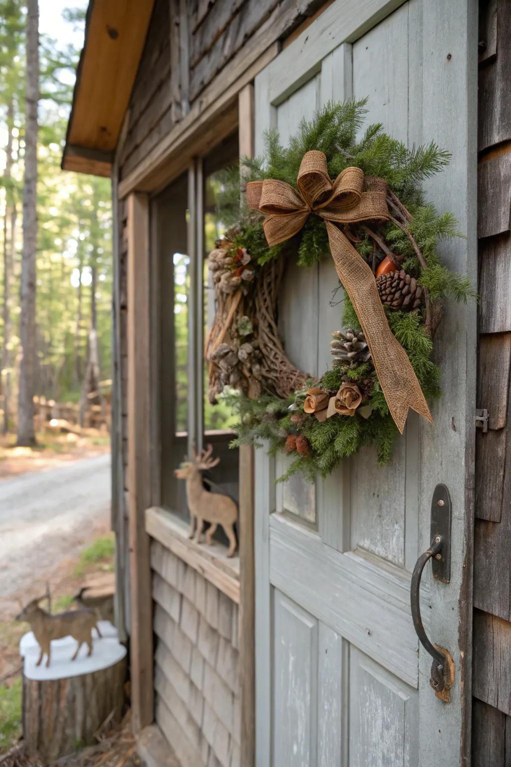 A fanciful forest wreath for those who adore nature.