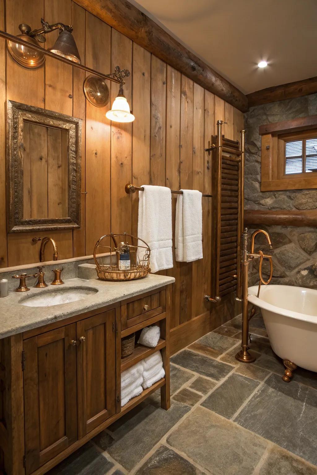 Vintage copper fixtures can bring back memories.