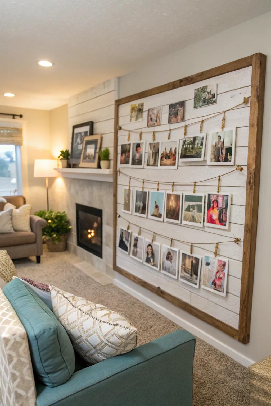 Keep your memories alive by creating an image collage on your beadboard.