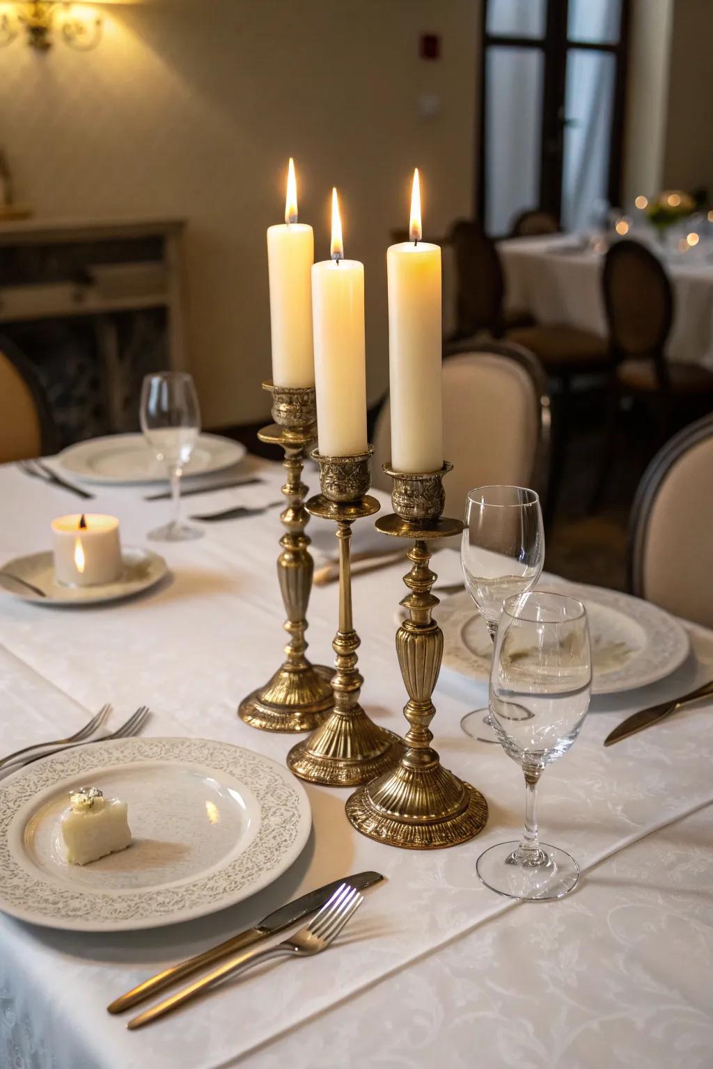 The rule of three creates a balanced arrangement.