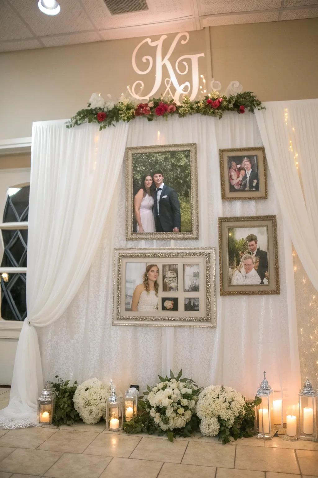 A customized image display shares your story and connects guests.