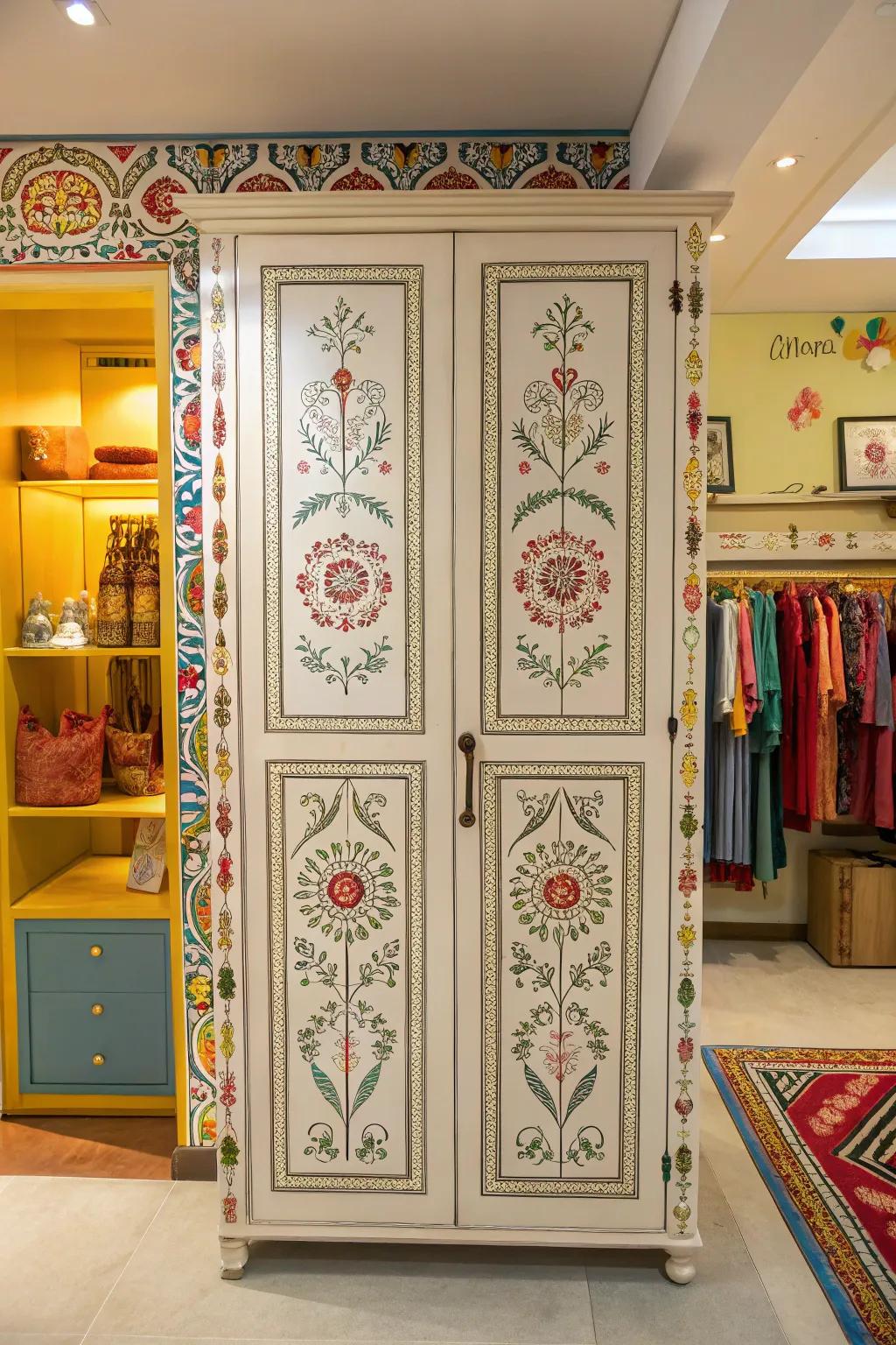 Decorative patterns add texture and visual appeal.