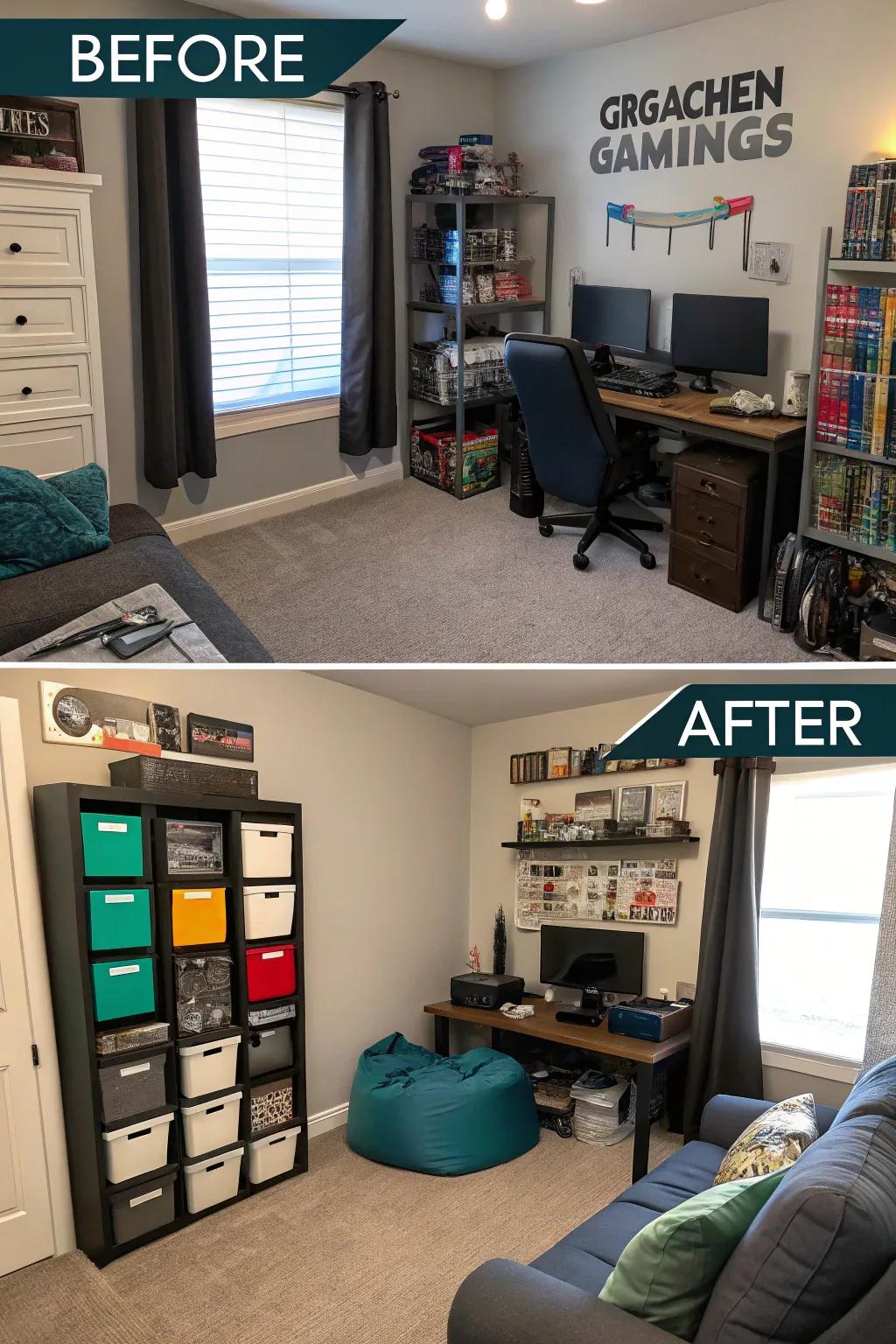 From chaos to harmony: the power of gaming room transformations.
