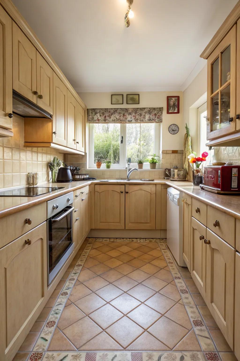 Seamless flooring integration fosters harmony.
