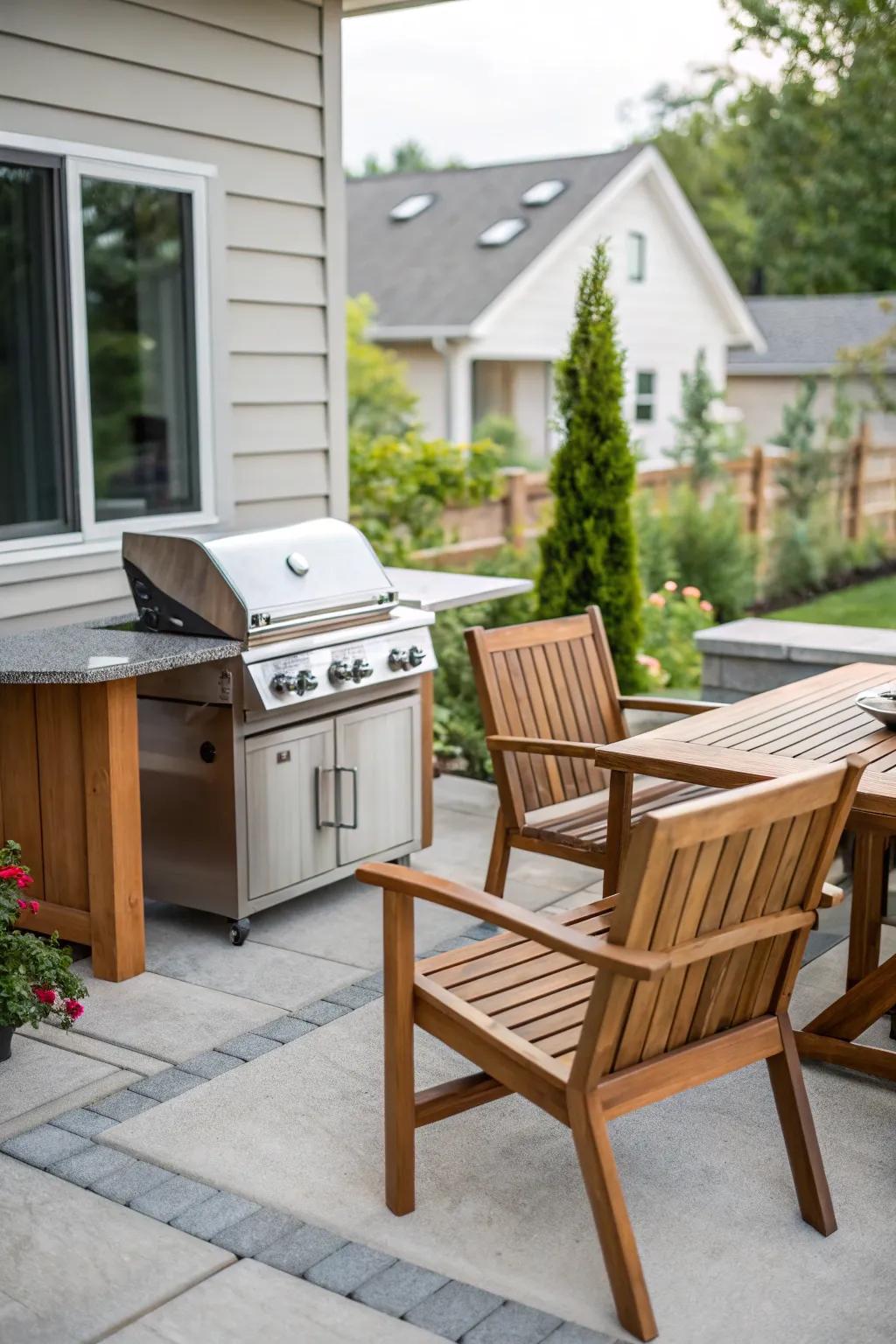 Weather-resistant materials improve longevity.