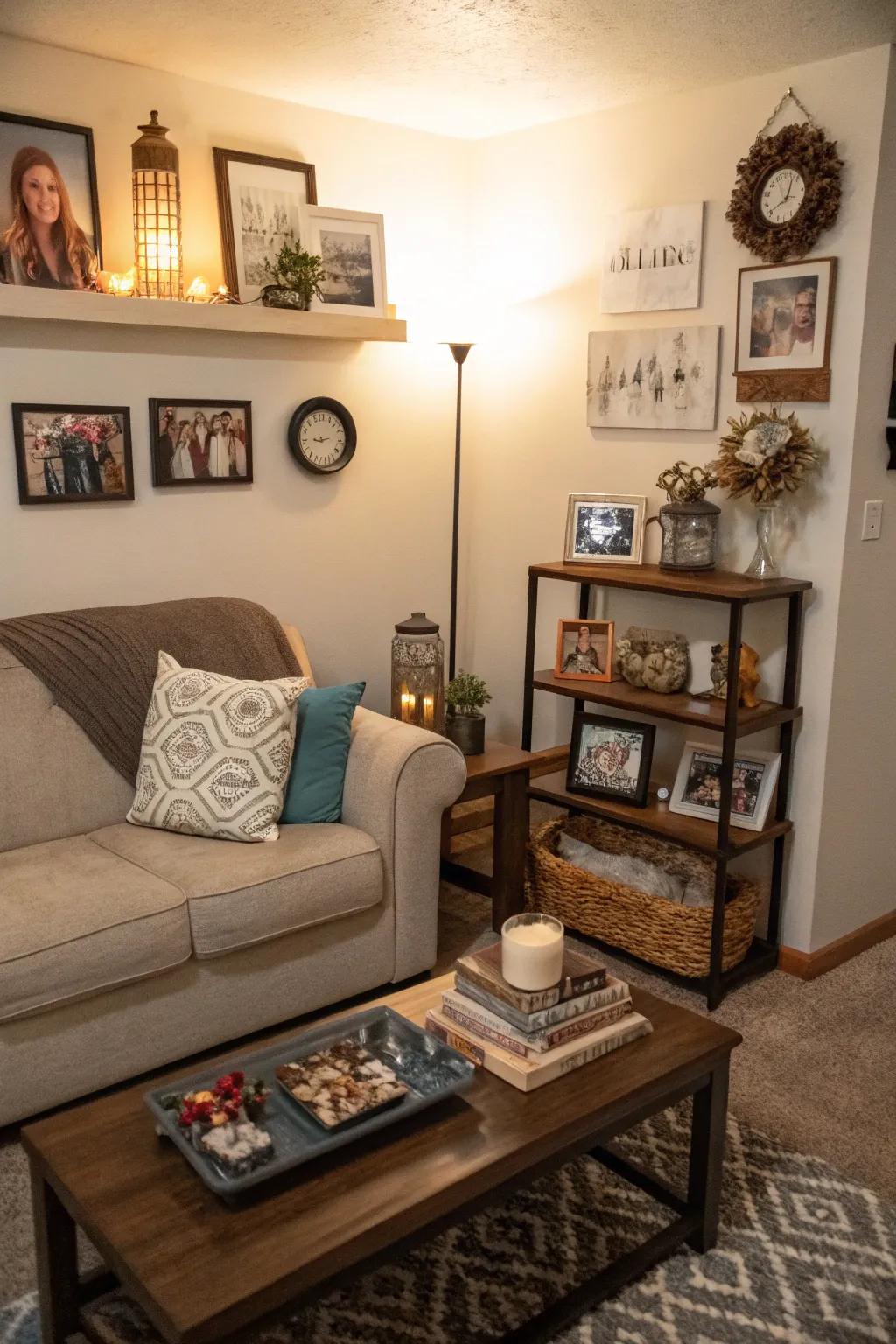 Personal decor accents make a space feel distinctively yours.