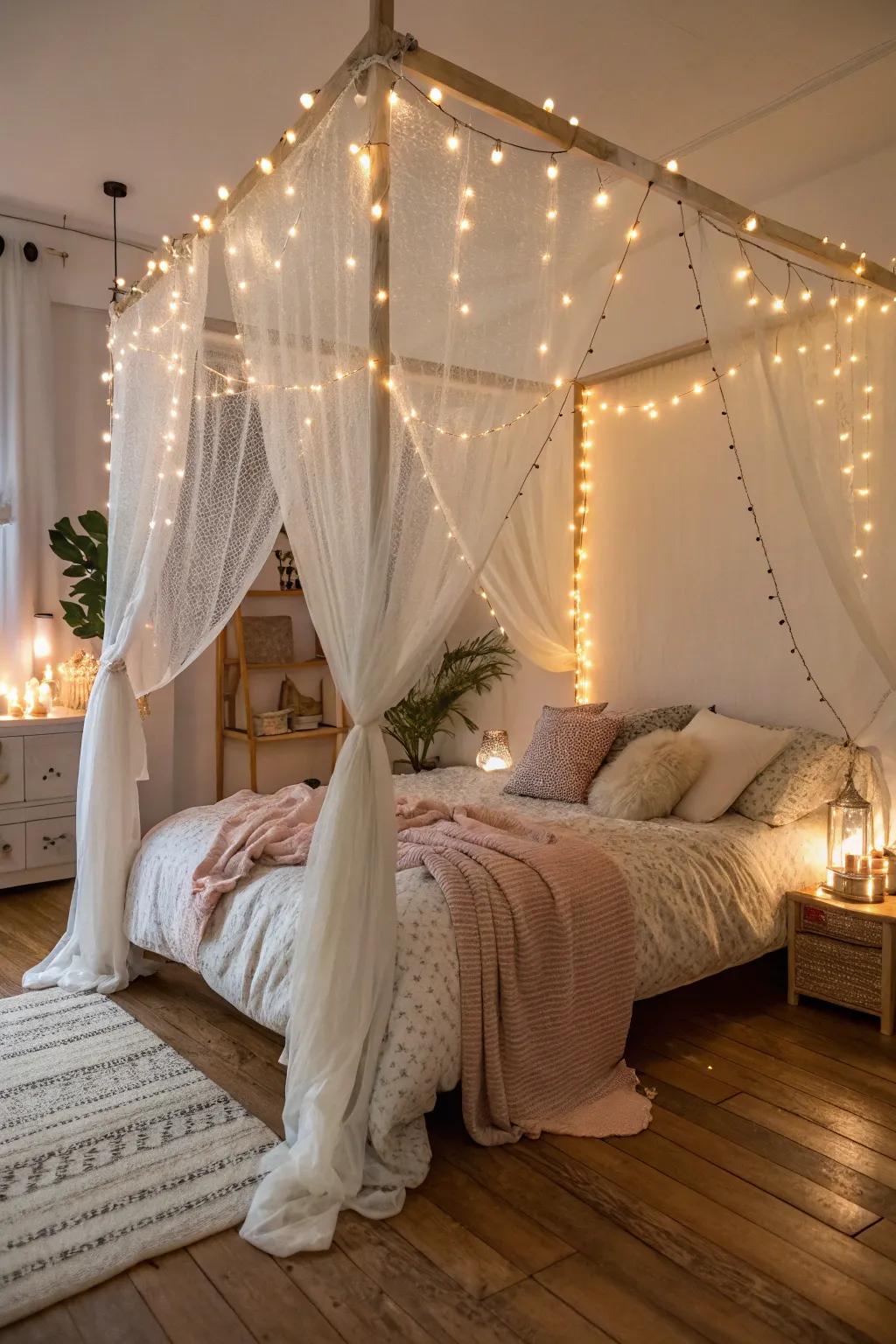 Infuse whimsy into your room with magical lights.