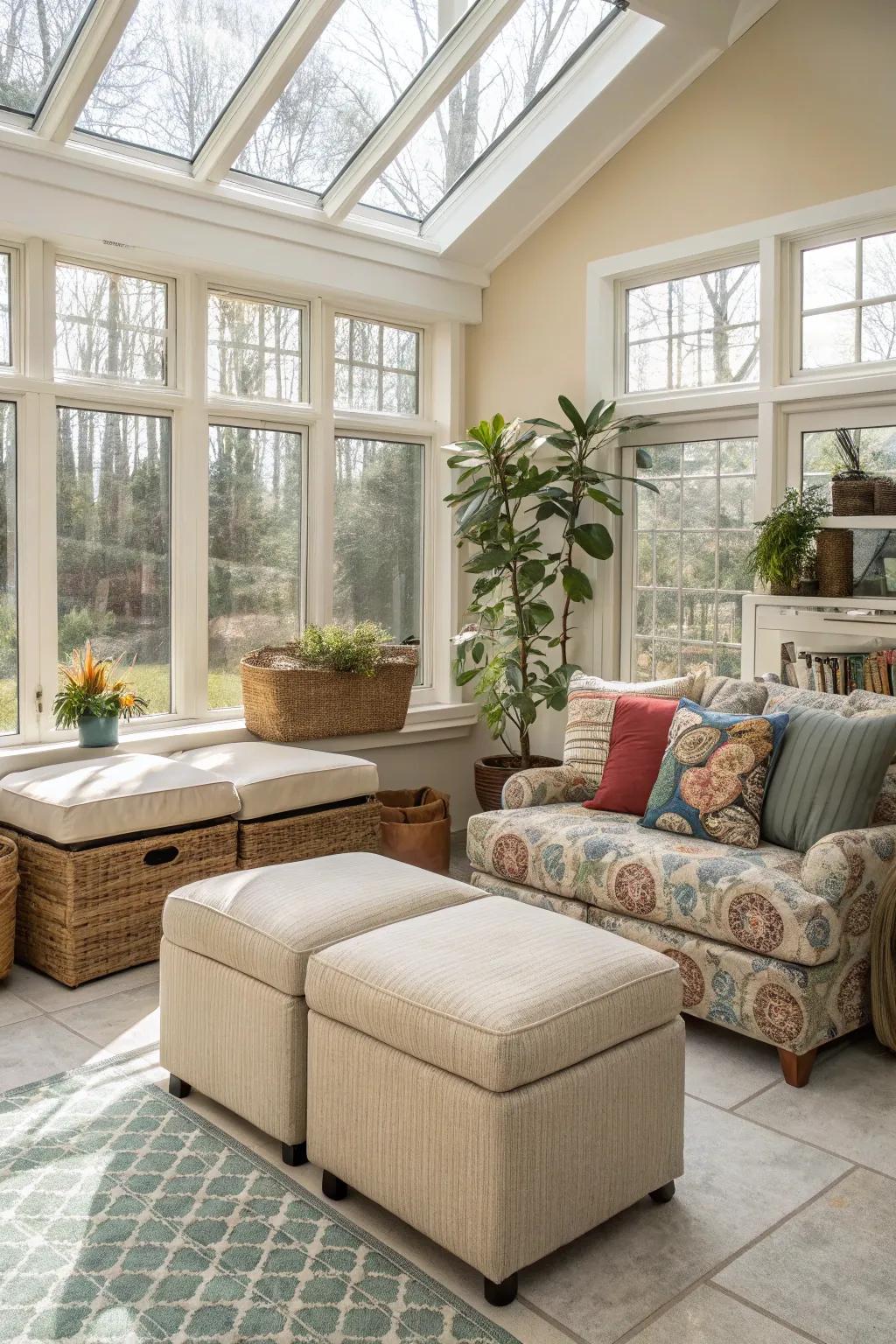 Space saving units optimize space and style.