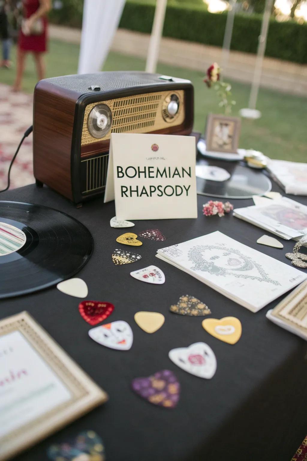 Melody-themed table names resonate with harmony and nostalgia.