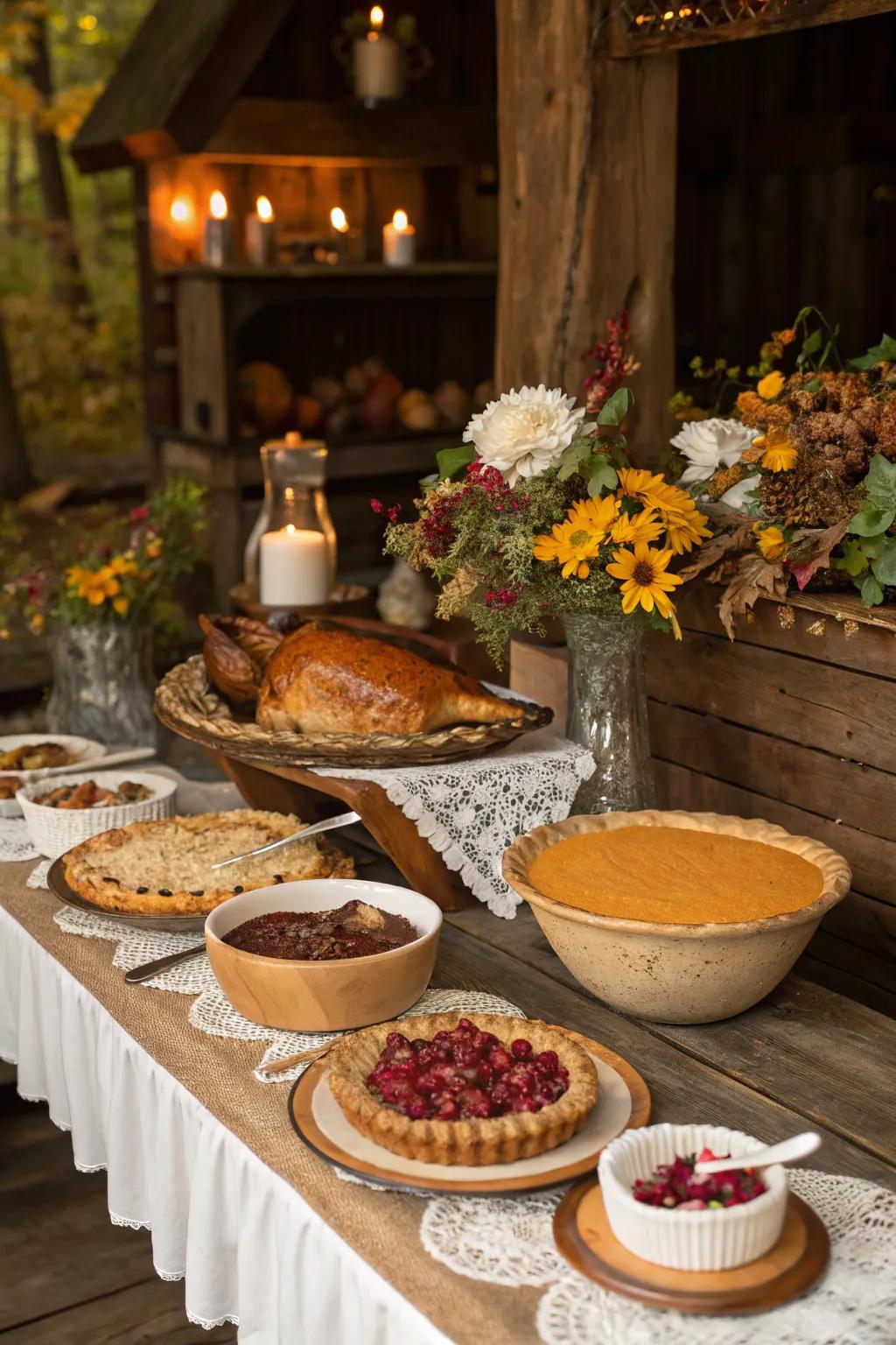 Rustic accents give the space a charming farmhouse feel.