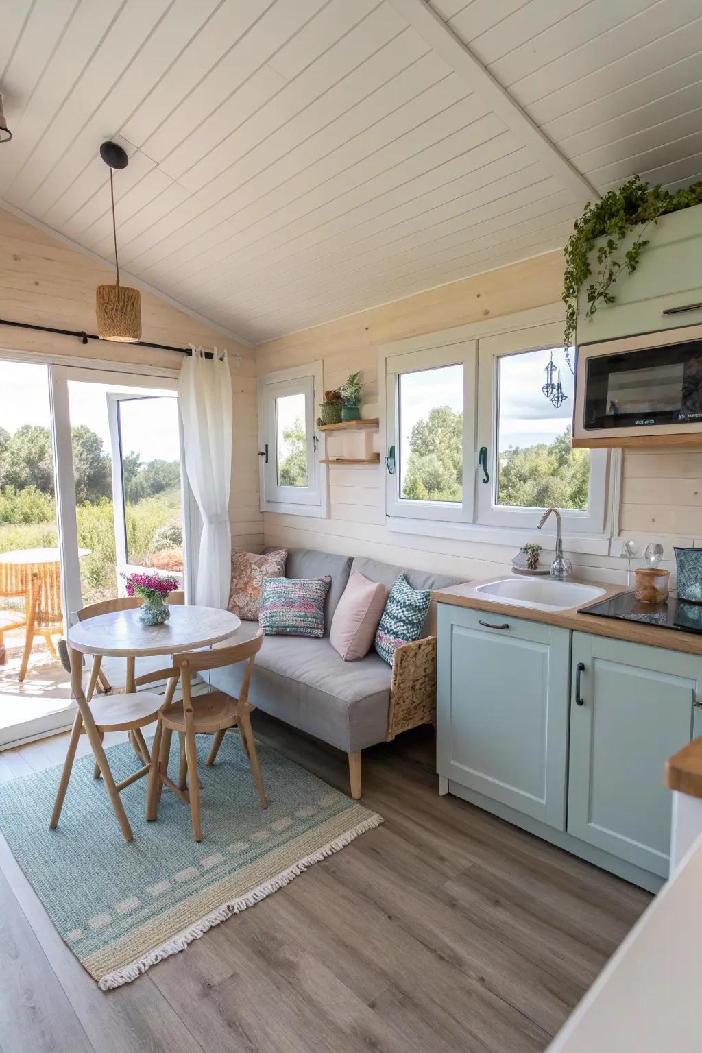Space-saving retreats can be both cozy and functional.