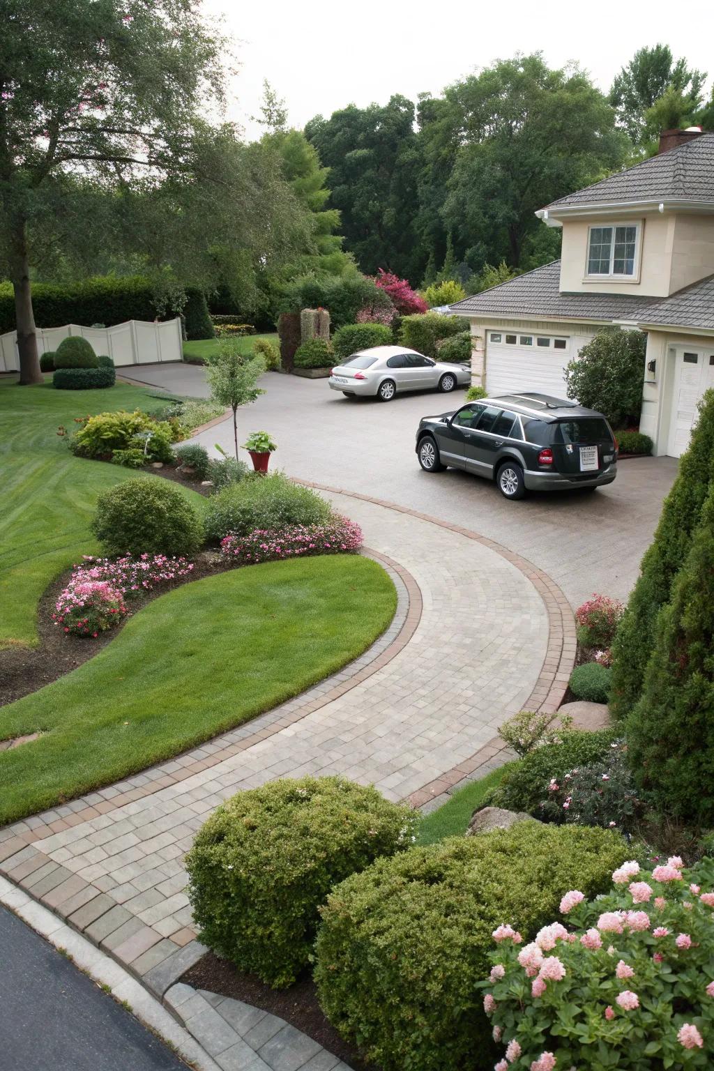 Turn-around areas improve functionality and ease of use.