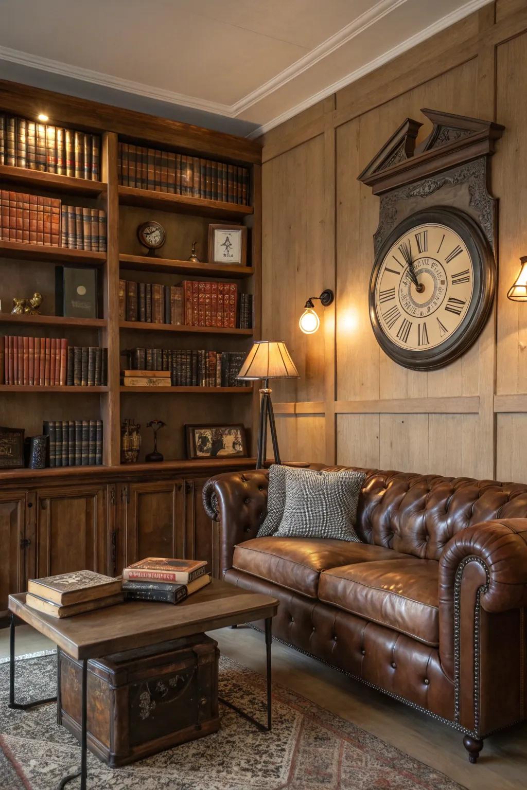 Country decor pieces contribute an element of character and past to your lounge.