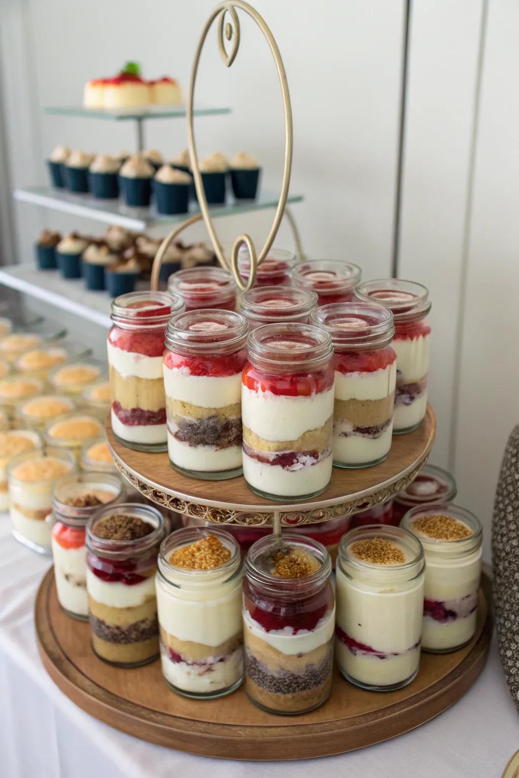 Individual sweet cups offering single servings of sweetness.
