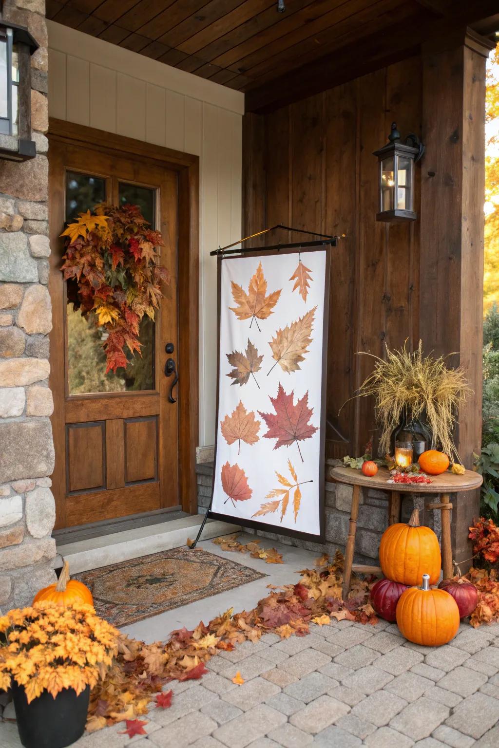 Seasonal themes introduce a timely detail to welcome displays.