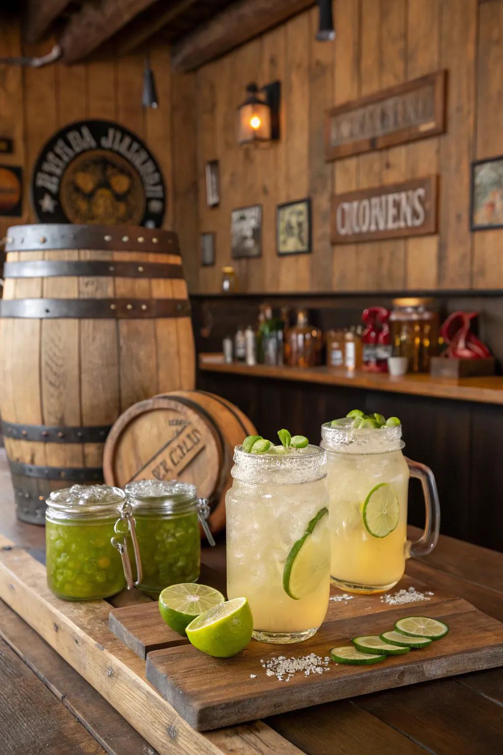 Cowboy margaritas are a refreshing signature drink.