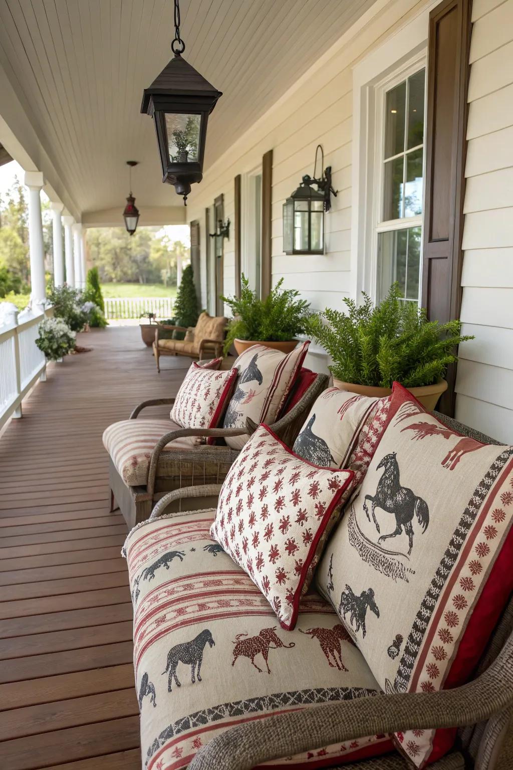 Western-themed cushions for a fashionable revamp.