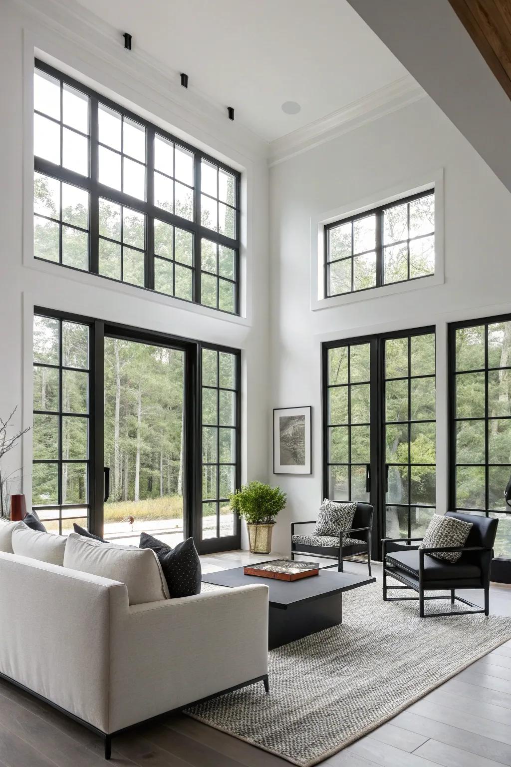 Dark casings add a modern, contrasting flair.