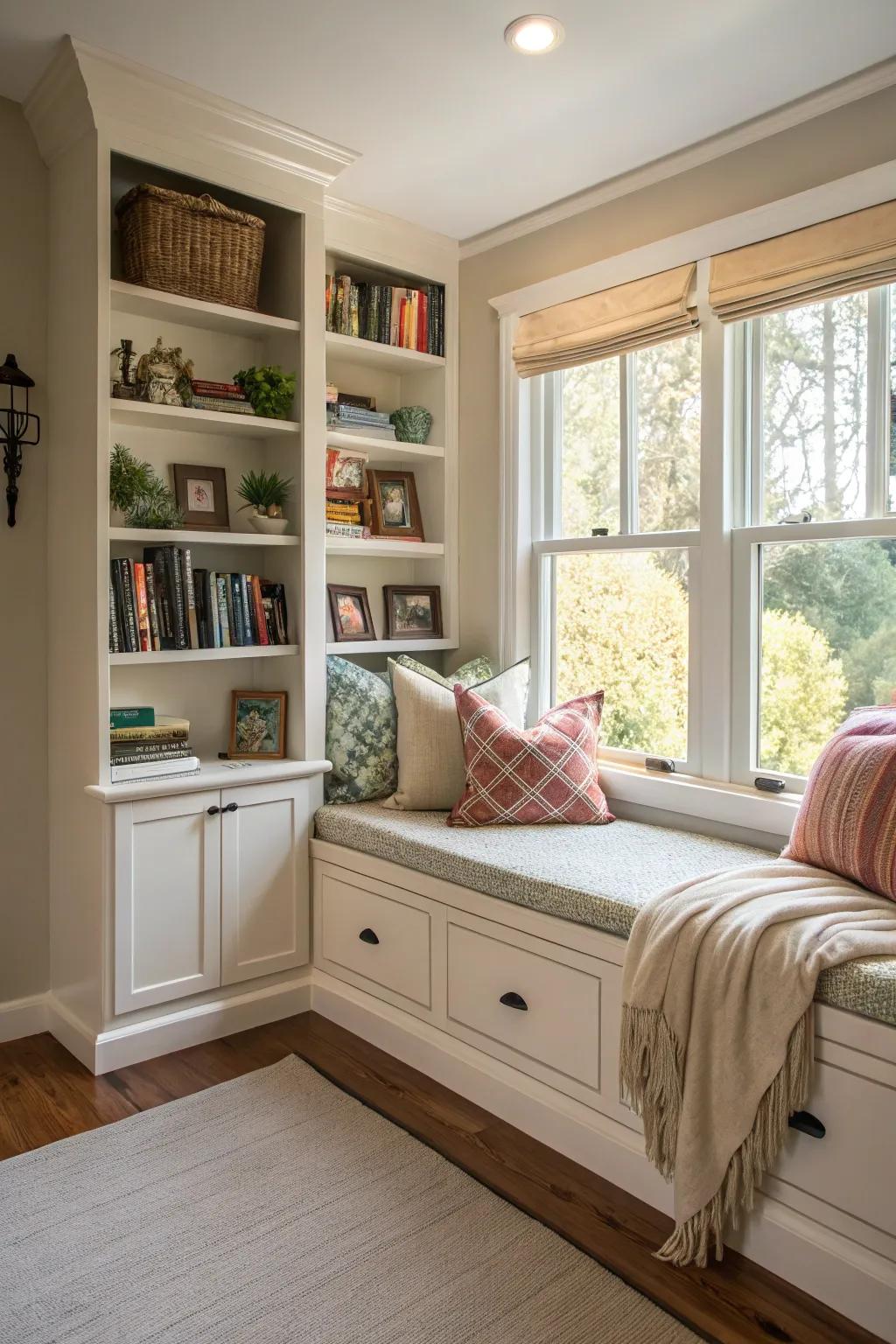 Revamp a closet into a secluded, inviting window corner.