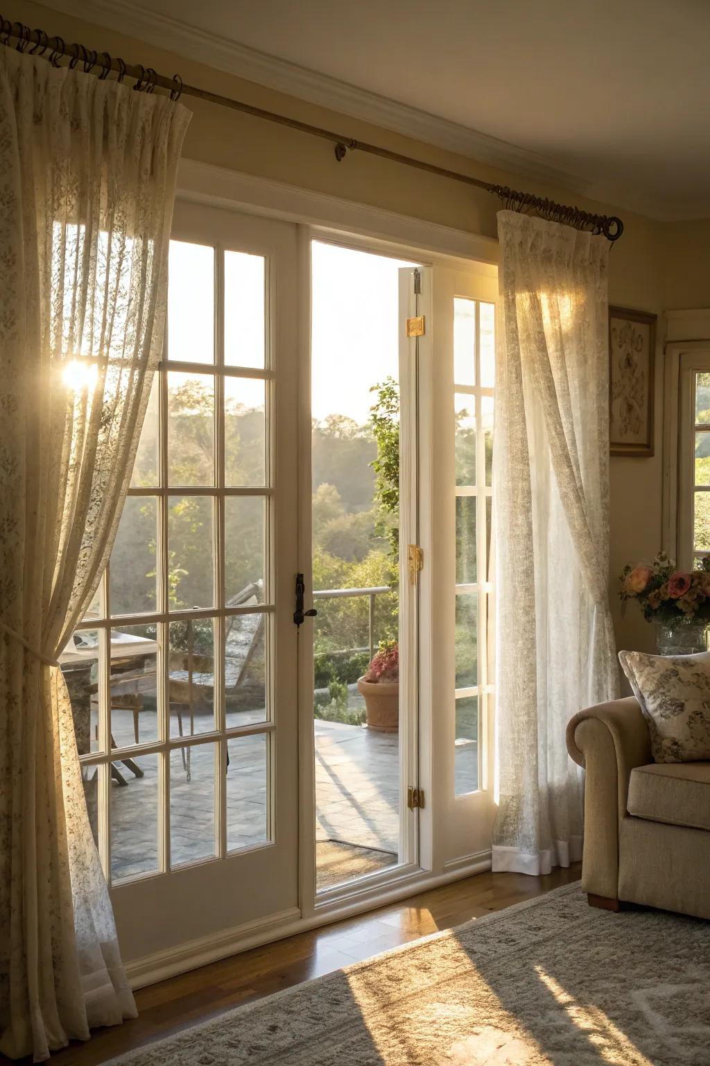 Embrace natural light with light-filtering treatments.