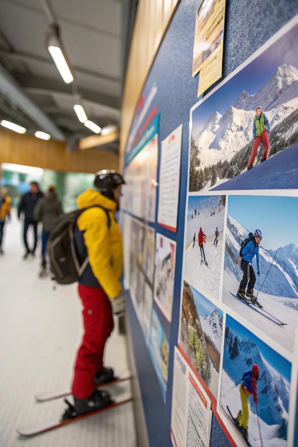 The board has a vibrant and energetic vibe from skiing into the new year.