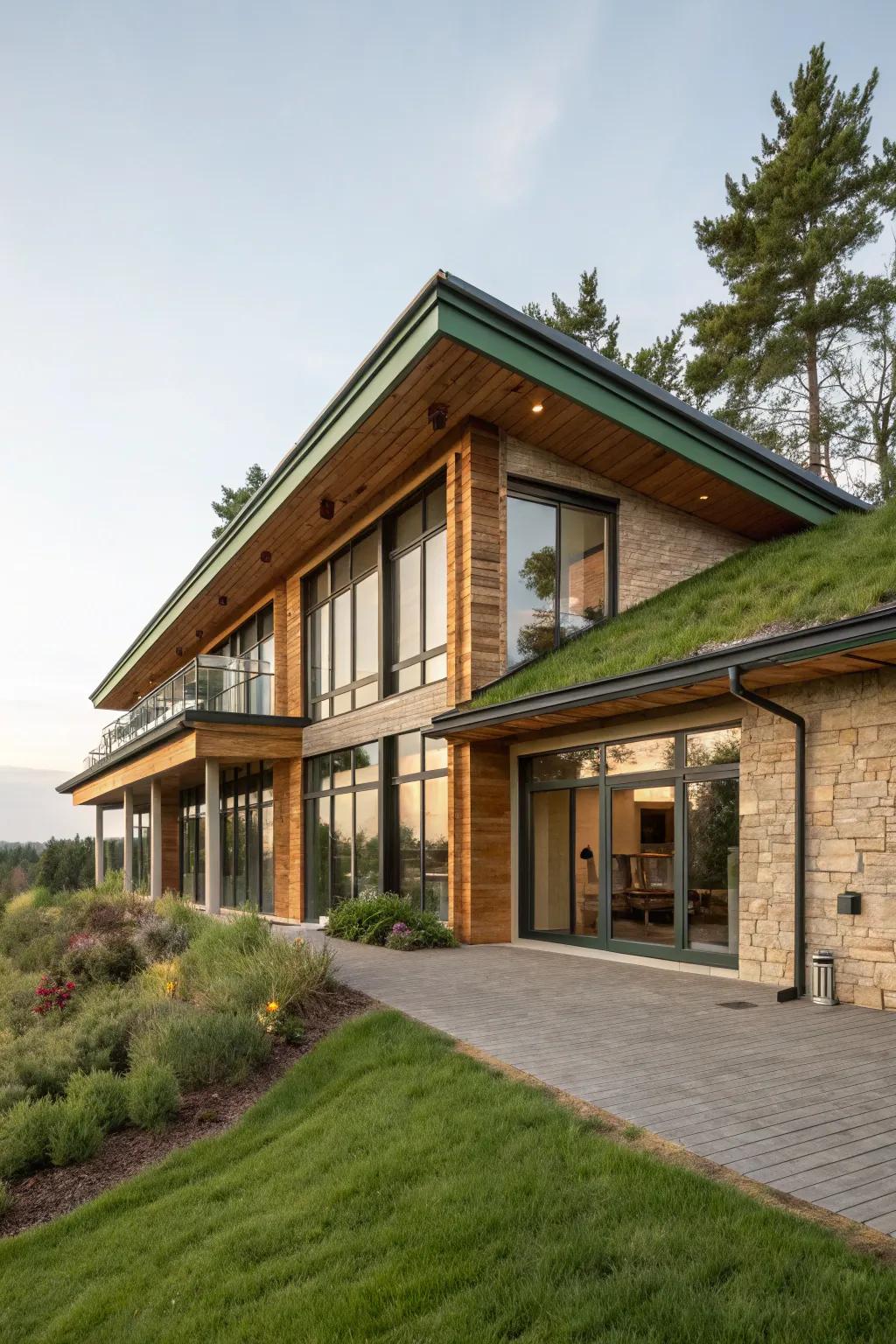 Palm soffits are both a sustainable and stylish decision.