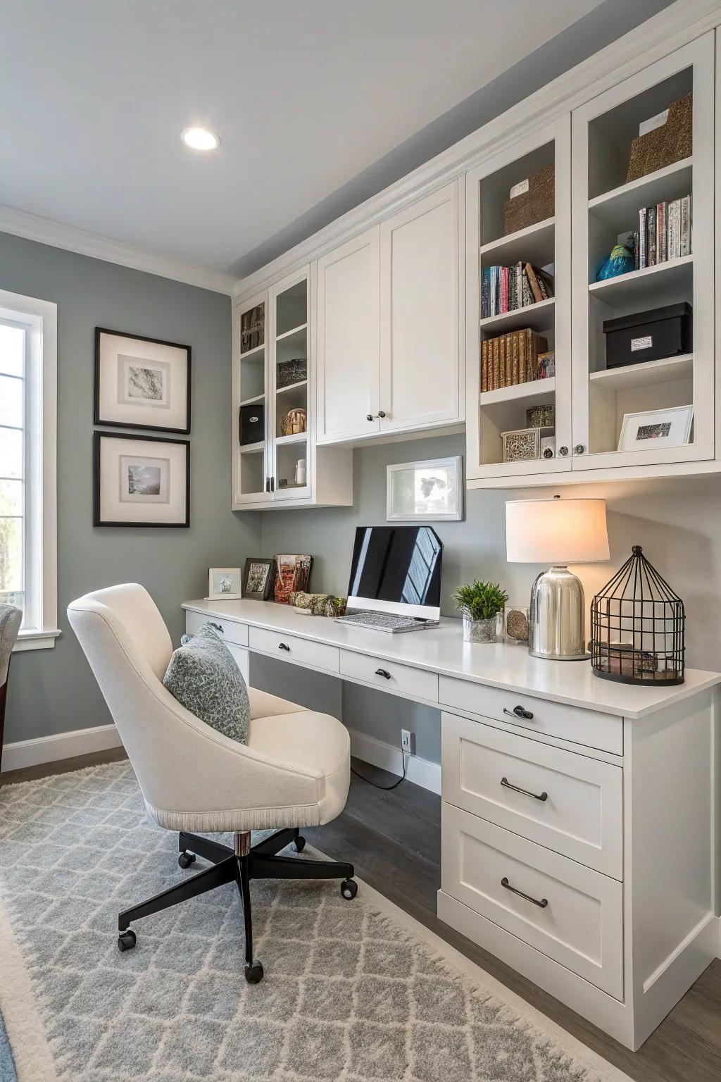 Modern decor can personalize your workspace and give it a boost.
