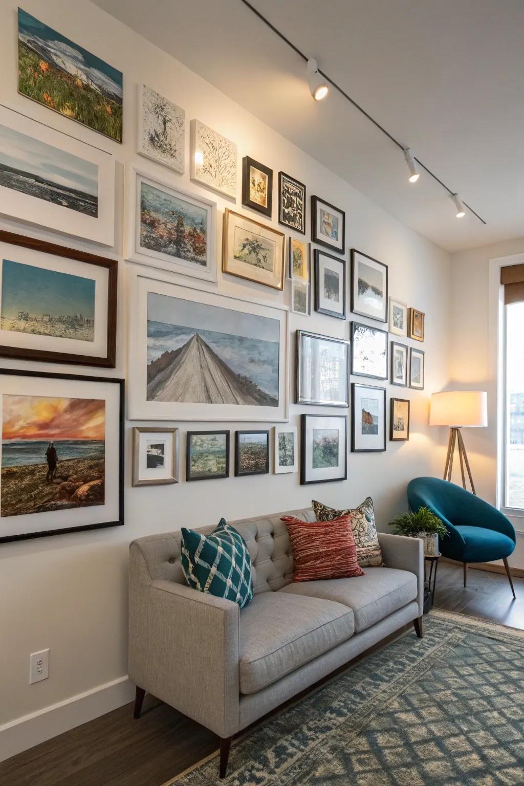 Artwork personalizes your space and contributes a creative flair.