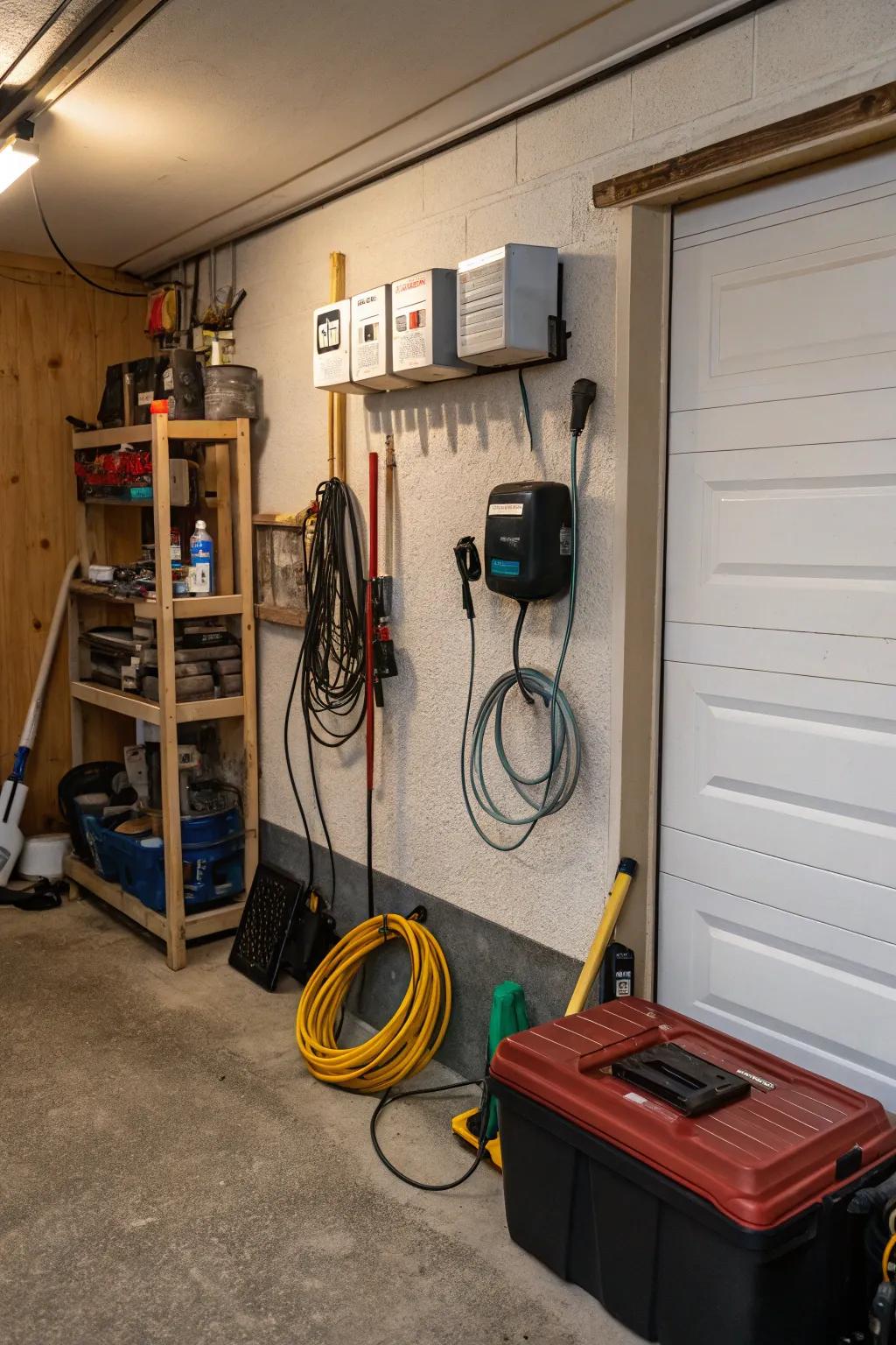 Your tools are always prepared for usage thanks to a charging station.