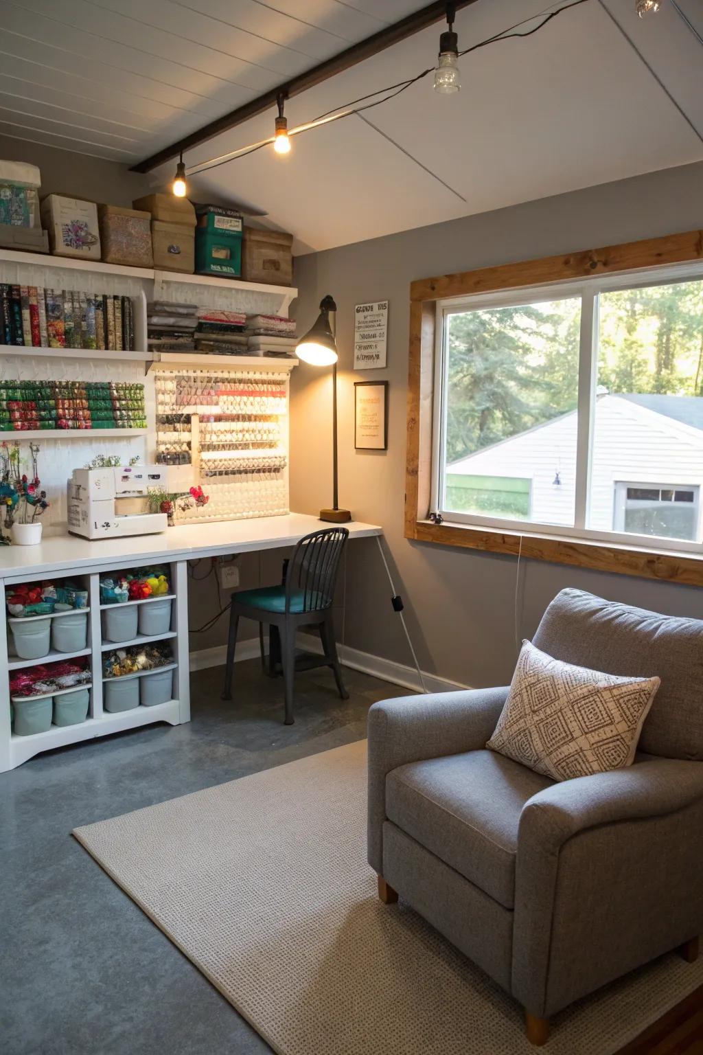 Make your garage a multifunctional spot.