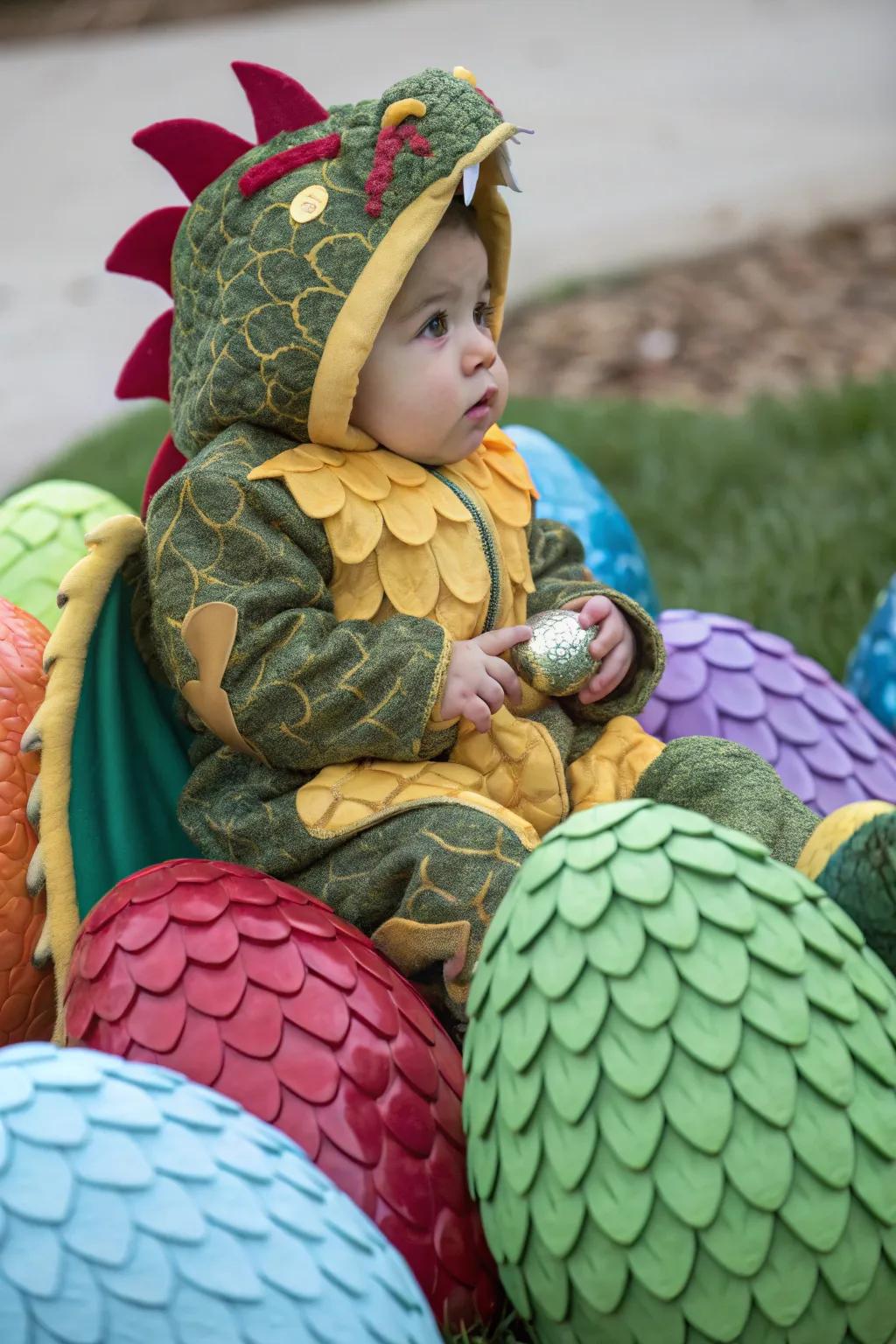 A fiery dragon attire, perfect for your little adventurer.