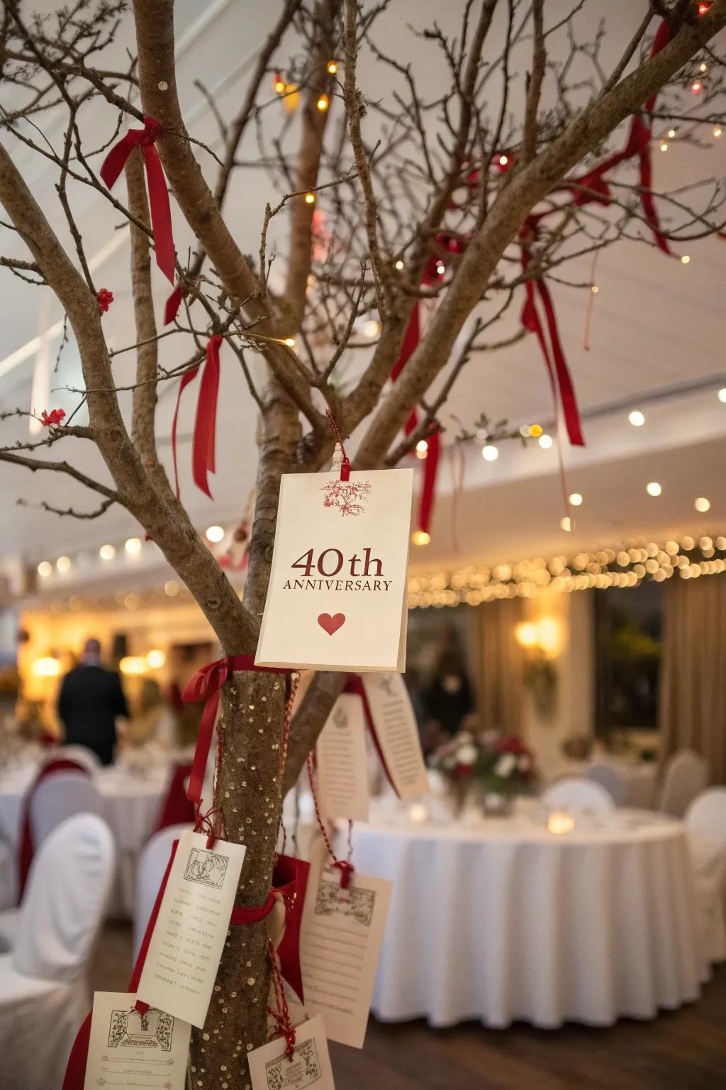 An interactive well-wishing tree brimming with affection and kind thoughts.